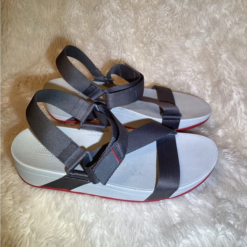 Fitflop sufa slingback Gray Sandals size 10
